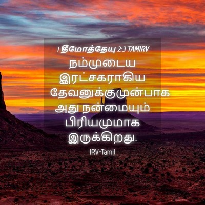 Picture 04 - 1 தீமோத்தேயு 2:3 TAMIRV - நம்முடைய - Bible Verse Picture