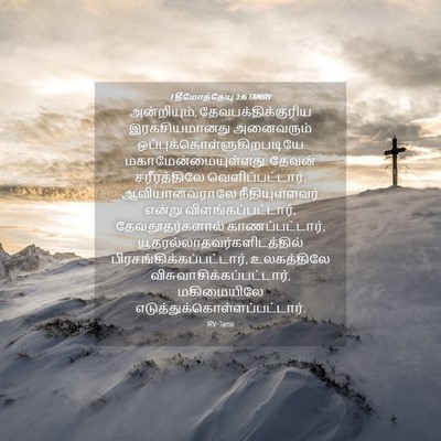 Picture 04 - 1 தீமோத்தேயு 3:16 TAMIRV - அன்றியும், - Bible Verse Picture
