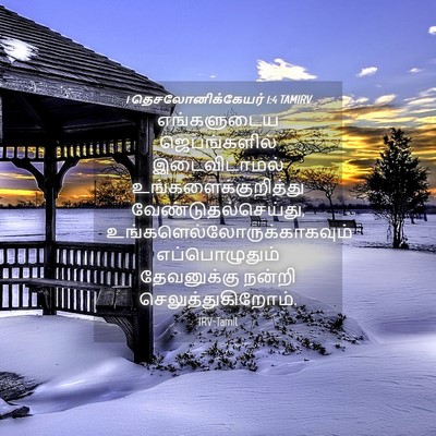 Picture 04 - 1 தெசலோனிக்கேயர் 1:4 TAMIRV - எங்களுடைய - Bible Verse Picture