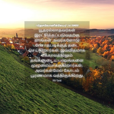 Picture 04 - 1 தெசலோனிக்கேயர் 2:16 TAMIRV - யூதரல்லாதவர்கள் - Bible Verse Picture
