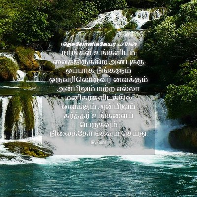 Picture 04 - 1 தெசலோனிக்கேயர் 3:12 TAMIRV - நாங்கள் உங்களிடம் - Bible Verse Picture