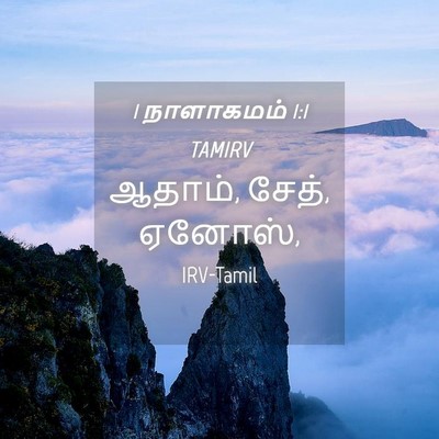 Picture 04 - 1 நாளாகமம் 1:1 TAMIRV - ஆதாம், சேத், - Bible Verse Picture