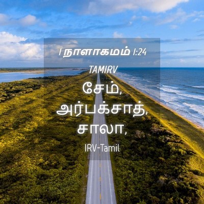 Picture 04 - 1 நாளாகமம் 1:24 TAMIRV - சேம், அர்பக்சாத், - Bible Verse Picture