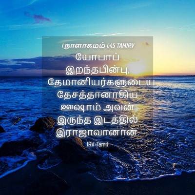 Picture 04 - 1 நாளாகமம் 1:45 TAMIRV - யோபாப் - Bible Verse Picture