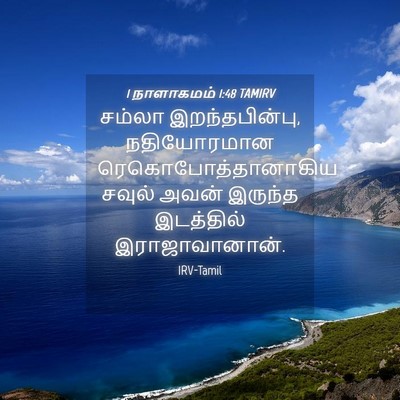 Picture 04 - 1 நாளாகமம் 1:48 TAMIRV - சம்லா - Bible Verse Picture