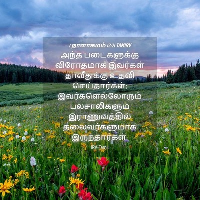 Picture 04 - 1 நாளாகமம் 12:21 TAMIRV - அந்த படைகளுக்கு - Bible Verse Picture