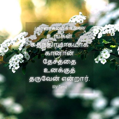 Picture 04 - 1 நாளாகமம் 16:18 TAMIRV - உங்கள் - Bible Verse Picture