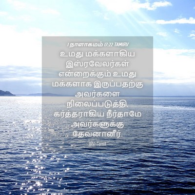 Picture 04 - 1 நாளாகமம் 17:22 TAMIRV - உமது மக்களாகிய - Bible Verse Picture