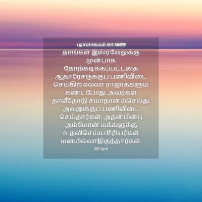 Picture 04 - 1 நாளாகமம் 19:19 TAMIRV - தாங்கள் - Bible Verse Picture