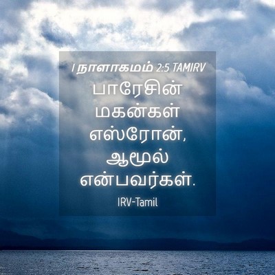 Picture 04 - 1 நாளாகமம் 2:5 TAMIRV - பாரேசின் மகன்கள் - Bible Verse Picture