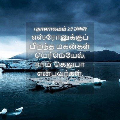 Picture 04 - 1 நாளாகமம் 2:9 TAMIRV - எஸ்ரோனுக்குப் - Bible Verse Picture