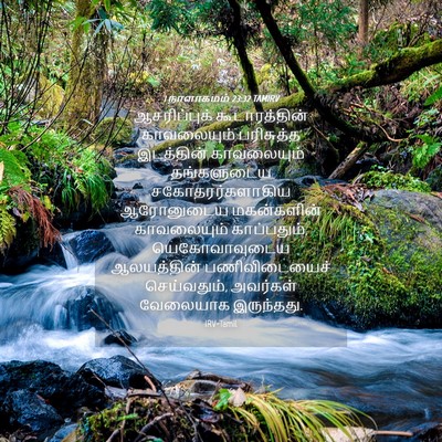 Picture 04 - 1 நாளாகமம் 23:32 TAMIRV - ஆசரிப்புக் - Bible Verse Picture