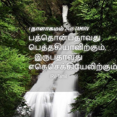 Picture 04 - 1 நாளாகமம் 24:16 TAMIRV - பத்தொன்பதாவது - Bible Verse Picture