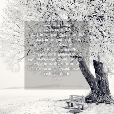 Picture 04 - 1 நாளாகமம் 24:5 TAMIRV - எலெயாசாரின் - Bible Verse Picture