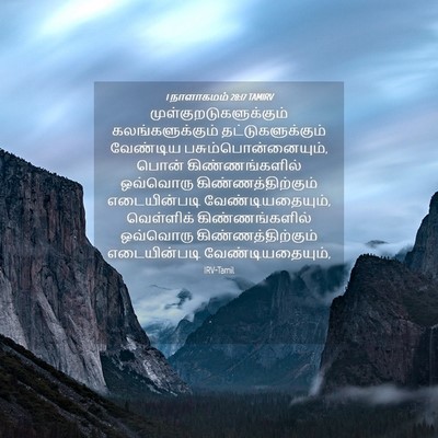 Picture 04 - 1 நாளாகமம் 28:17 TAMIRV -  - Bible Verse Picture
