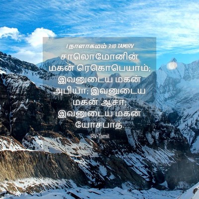 Picture 04 - 1 நாளாகமம் 3:10 TAMIRV - சாலொமோனின் மகன் - Bible Verse Picture