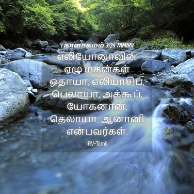 Picture 04 - 1 நாளாகமம் 3:24 TAMIRV - எலியோனாவின் ஏழு - Bible Verse Picture