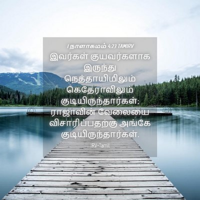 Picture 04 - 1 நாளாகமம் 4:23 TAMIRV - இவர்கள் - Bible Verse Picture