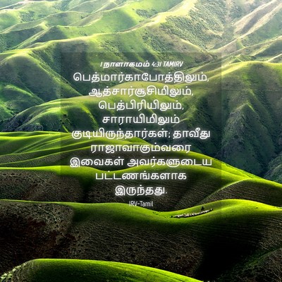 Picture 04 - 1 நாளாகமம் 4:31 TAMIRV -  - Bible Verse Picture