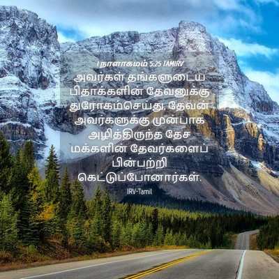 Picture 04 - 1 நாளாகமம் 5:25 TAMIRV - அவர்கள் தங்களுடைய - Bible Verse Picture