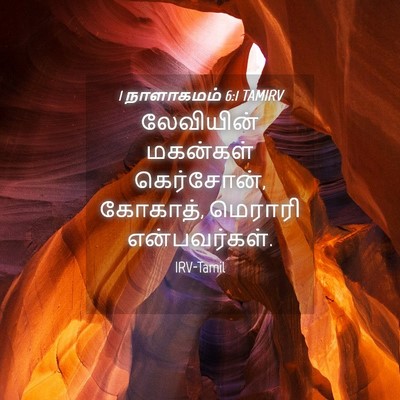 Picture 04 - 1 நாளாகமம் 6:1 TAMIRV - லேவியின் மகன்கள் - Bible Verse Picture