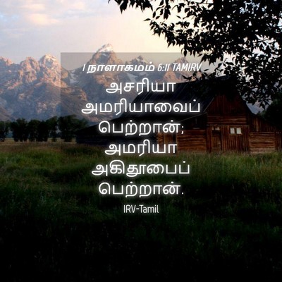 Picture 04 - 1 நாளாகமம் 6:11 TAMIRV - அசரியா அமரியாவைப் - Bible Verse Picture