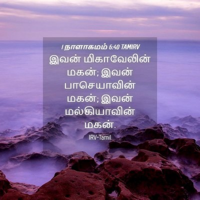 Picture 04 - 1 நாளாகமம் 6:40 TAMIRV - இவன் மிகாவேலின் - Bible Verse Picture