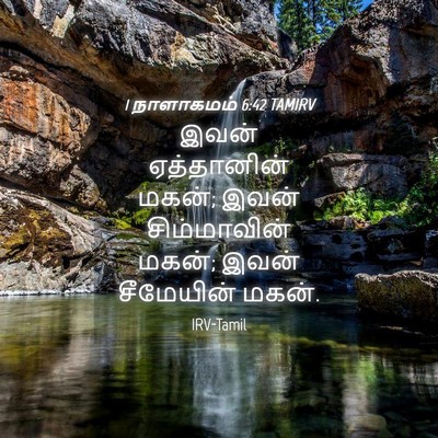Picture 04 - 1 நாளாகமம் 6:42 TAMIRV - இவன் ஏத்தானின் - Bible Verse Picture