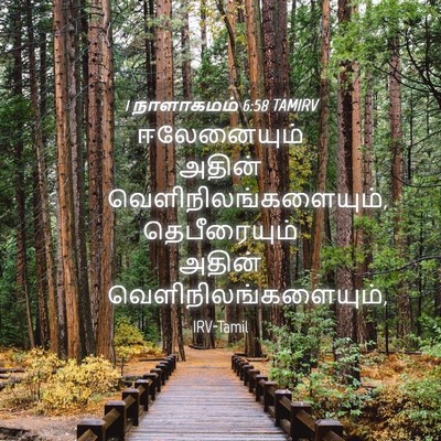 Picture 04 - 1 நாளாகமம் 6:58 TAMIRV - ஈலேனையும் அதின் - Bible Verse Picture