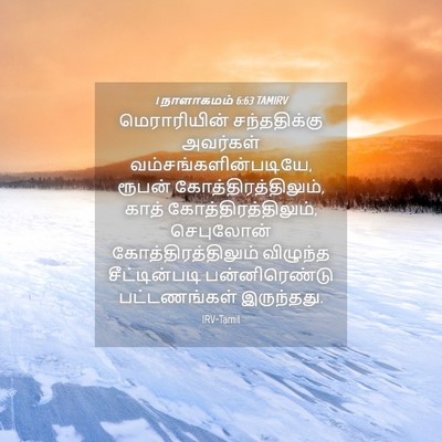 Picture 04 - 1 நாளாகமம் 6:63 TAMIRV - மெராரியின் - Bible Verse Picture