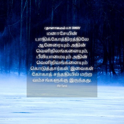 Picture 04 - 1 நாளாகமம் 6:70 TAMIRV - மனாசேயின் - Bible Verse Picture