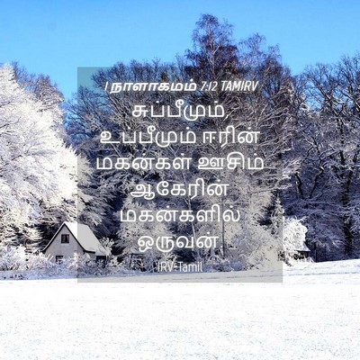 Picture 04 - 1 நாளாகமம் 7:12 TAMIRV - சுப்பீமும், - Bible Verse Picture