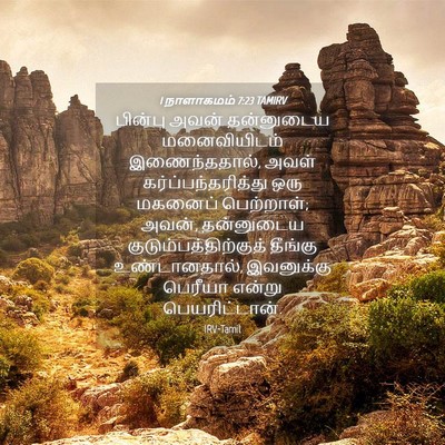 Picture 04 - 1 நாளாகமம் 7:23 TAMIRV - பின்பு அவன் - Bible Verse Picture
