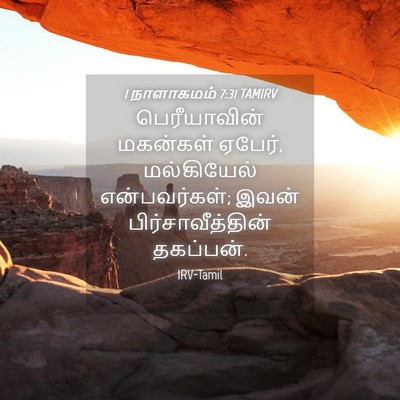 Picture 04 - 1 நாளாகமம் 7:31 TAMIRV - பெரீயாவின் - Bible Verse Picture
