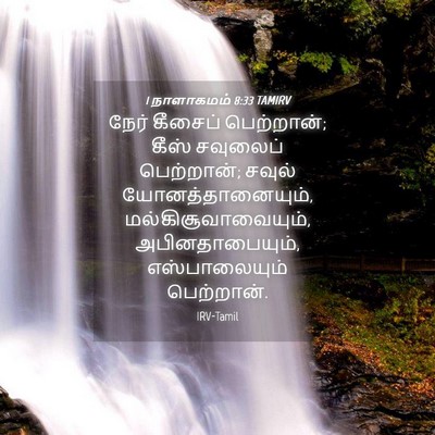 Picture 04 - 1 நாளாகமம் 8:33 TAMIRV - நேர் கீசைப் - Bible Verse Picture