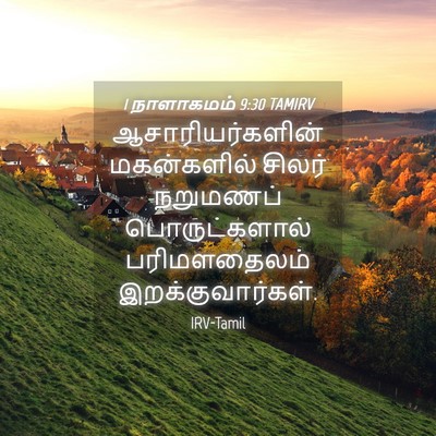 Picture 04 - 1 நாளாகமம் 9:30 TAMIRV - ஆசாரியர்களின் - Bible Verse Picture