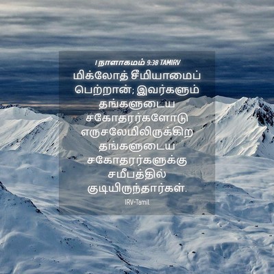 Picture 04 - 1 நாளாகமம் 9:38 TAMIRV - மிக்லோத் - Bible Verse Picture
