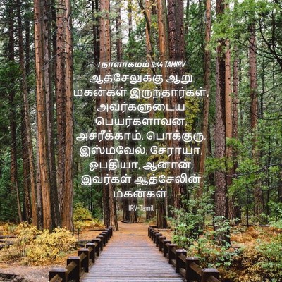 Picture 04 - 1 நாளாகமம் 9:44 TAMIRV - ஆத்சேலுக்கு ஆறு - Bible Verse Picture