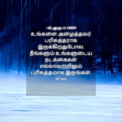 Picture 04 - 1 பேதுரு 1:15 TAMIRV - உங்களை அழைத்தவர் - Bible Verse Picture