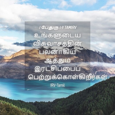 Picture 04 - 1 பேதுரு 1:9 TAMIRV - உங்களுடைய - Bible Verse Picture