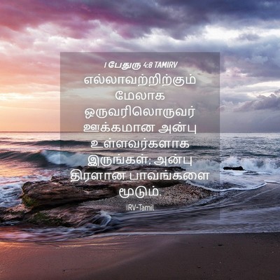 Picture 04 - 1 பேதுரு 4:8 TAMIRV - எல்லாவற்றிற்கும் - Bible Verse Picture
