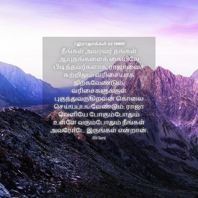 Picture 04 - 2 இராஜாக்கள் 11:8 TAMIRV - நீங்கள் அவரவர் - Bible Verse Picture