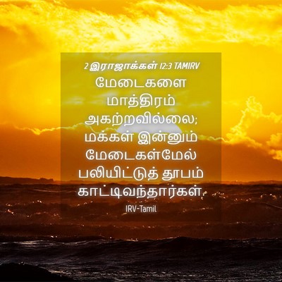 Picture 04 - 2 இராஜாக்கள் 12:3 TAMIRV - மேடைகளை மாத்திரம் - Bible Verse Picture