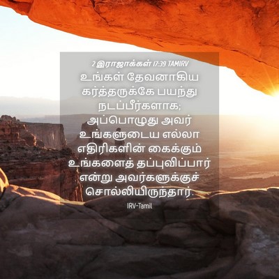 Picture 04 - 2 இராஜாக்கள் 17:39 TAMIRV - உங்கள் தேவனாகிய - Bible Verse Picture