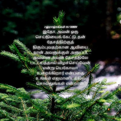 Picture 04 - 2 இராஜாக்கள் 19:7 TAMIRV - இதோ, அவன் ஒரு - Bible Verse Picture