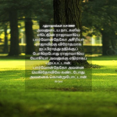 Picture 04 - 2 இராஜாக்கள் 23:29 TAMIRV - அவனுடைய நாட்களில் - Bible Verse Picture