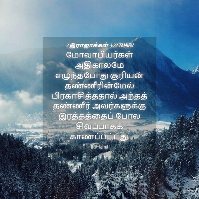 Picture 04 - 2 இராஜாக்கள் 3:22 TAMIRV - மோவாபியர்கள் - Bible Verse Picture