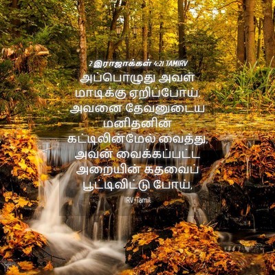 Picture 04 - 2 இராஜாக்கள் 4:21 TAMIRV - அப்பொழுது அவள் - Bible Verse Picture