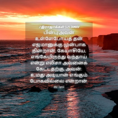Picture 04 - 2 இராஜாக்கள் 5:25 TAMIRV - பின்பு அவன் - Bible Verse Picture