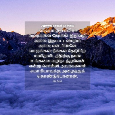 Picture 04 - 2 இராஜாக்கள் 6:19 TAMIRV - அப்பொழுது எலிசா - Bible Verse Picture